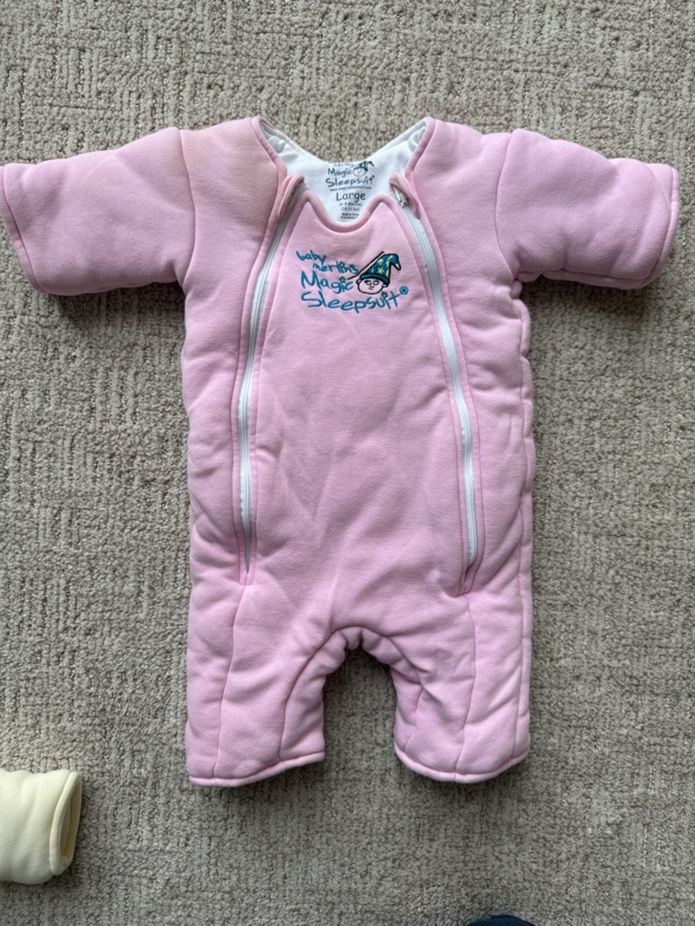 Magic Sleepsuit Baby Pink Fleece Sleep Sack – Cozy One-Piece